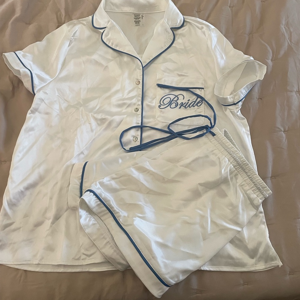 Lulus Bride Pajama Set